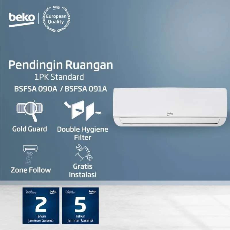 BEKO AC Beko Air Conditioner (AC) BEKO BSFSA 090A / BSFSA 091A 1 PK R32