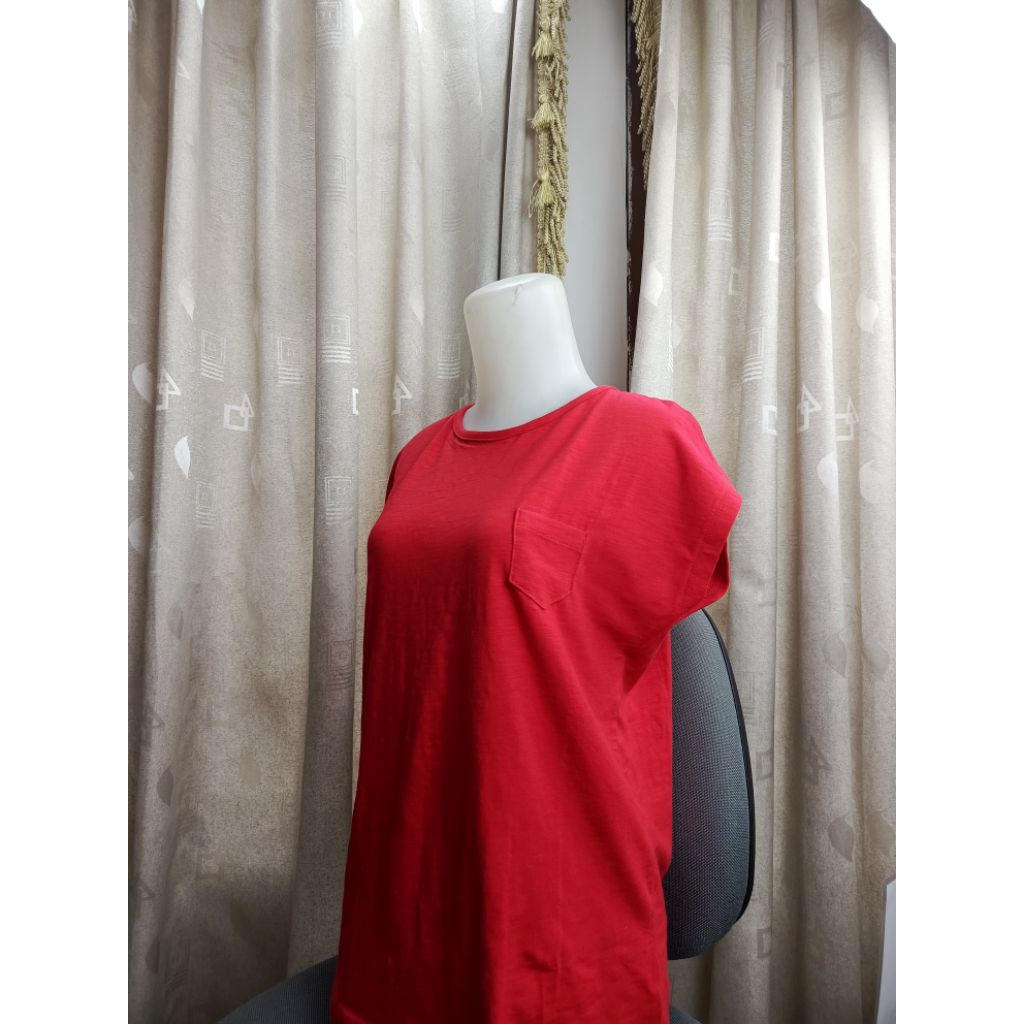 kaos oblong neva** wanita tanpa lengan