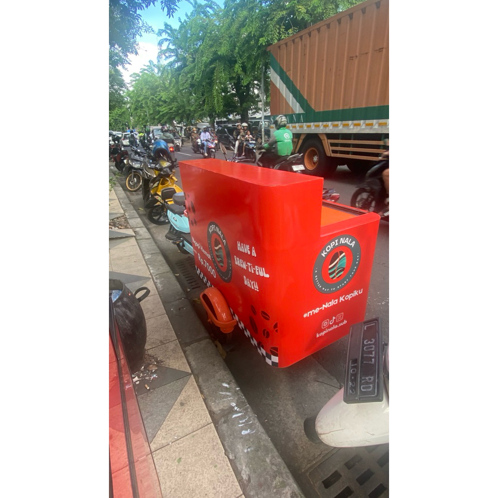 Gerobak Kopi Kekinian motor Listrik