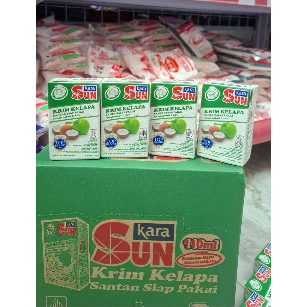 

Sun Kara Krim Santan Siap Pakai Instan Berat 65 g 110 g