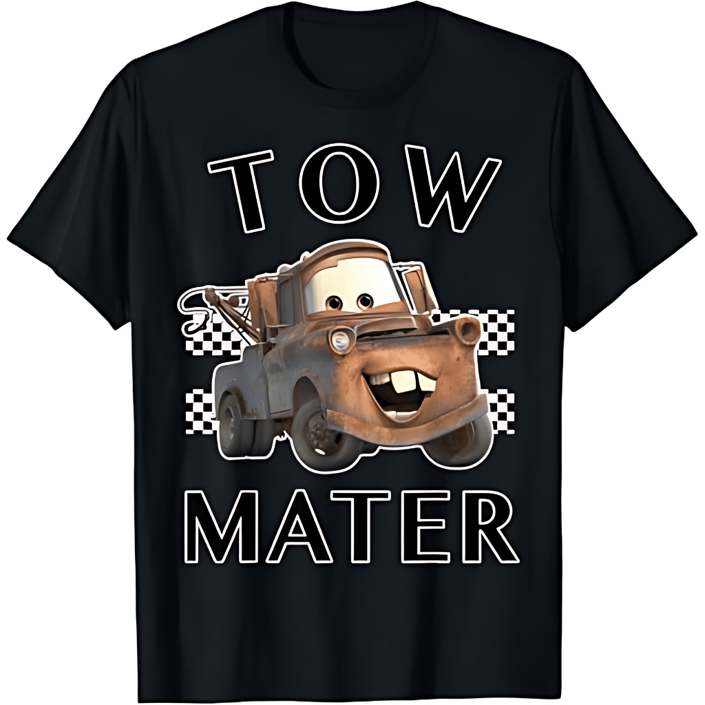 Disney Pixar Cars Tow Mater Finish Graphic T-Shirt T-Shirt