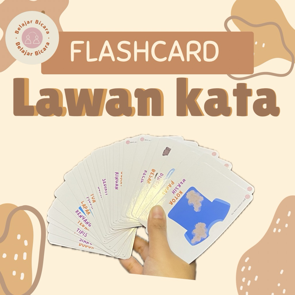 [READY STOCK] Kartu Edukasi Konsep Lawan Kata | Flashcard Anak | Kartu Edukasi Anak | Flashcard Lawa