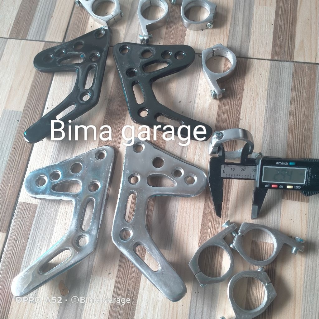 kupingan lampu rx king/breket lampu rx king lubang 30/kupingan lampu rx king model cnc