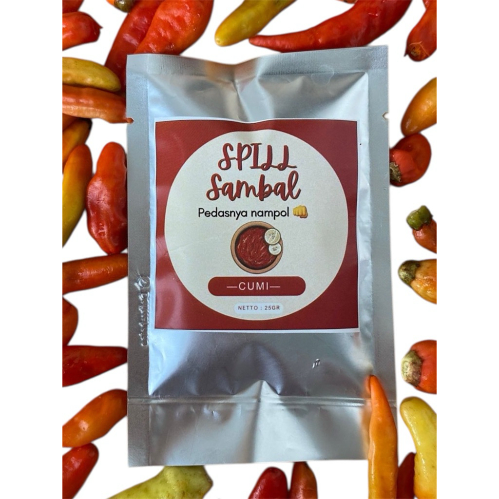 

SAMBAL CUMI SACHET 25GR BEST SELLER / SAMBAL HOMEMADE / SPILL SAMBAL / SAMBAL KELUARGA TANPA PENGAWET