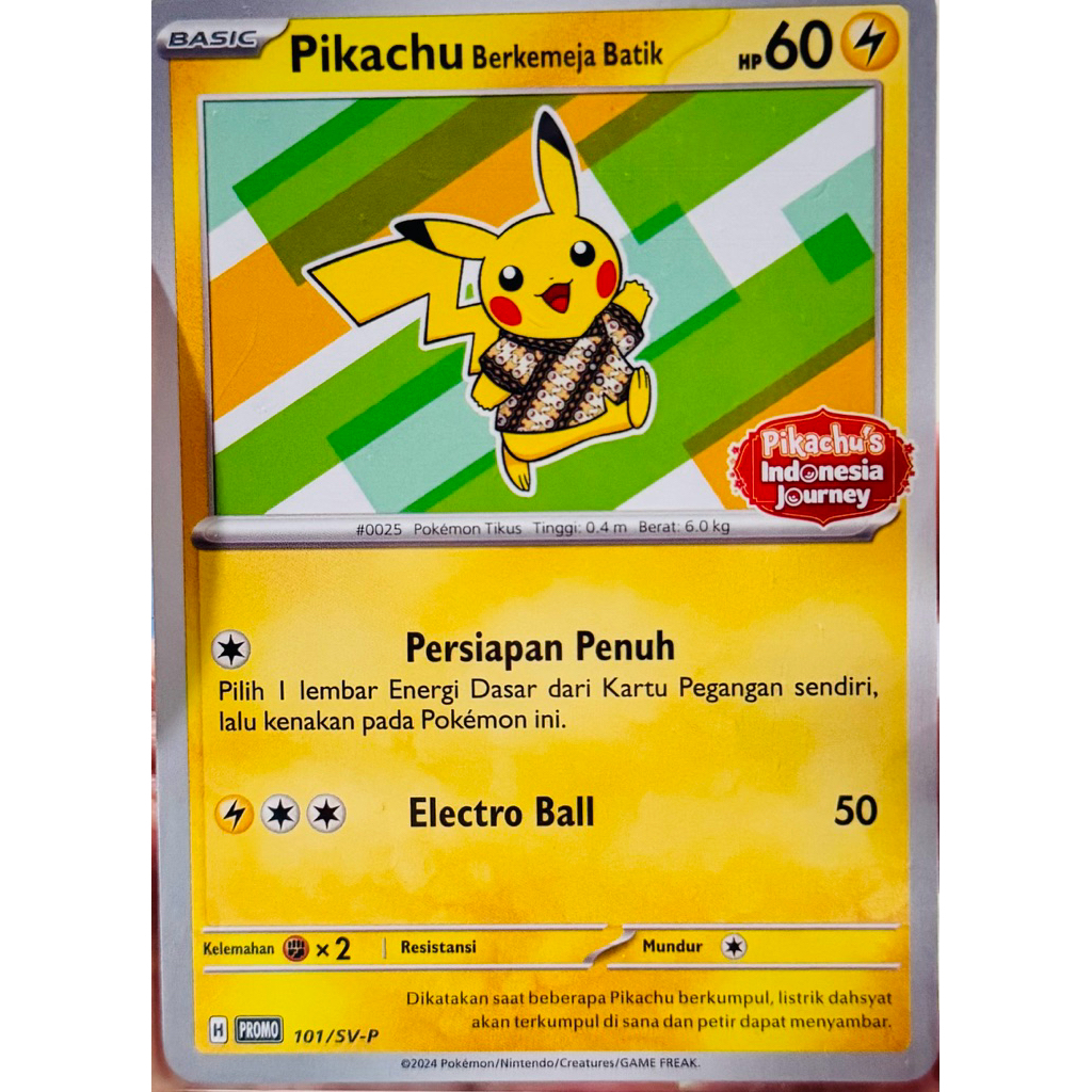 pikachu card Indonesia
