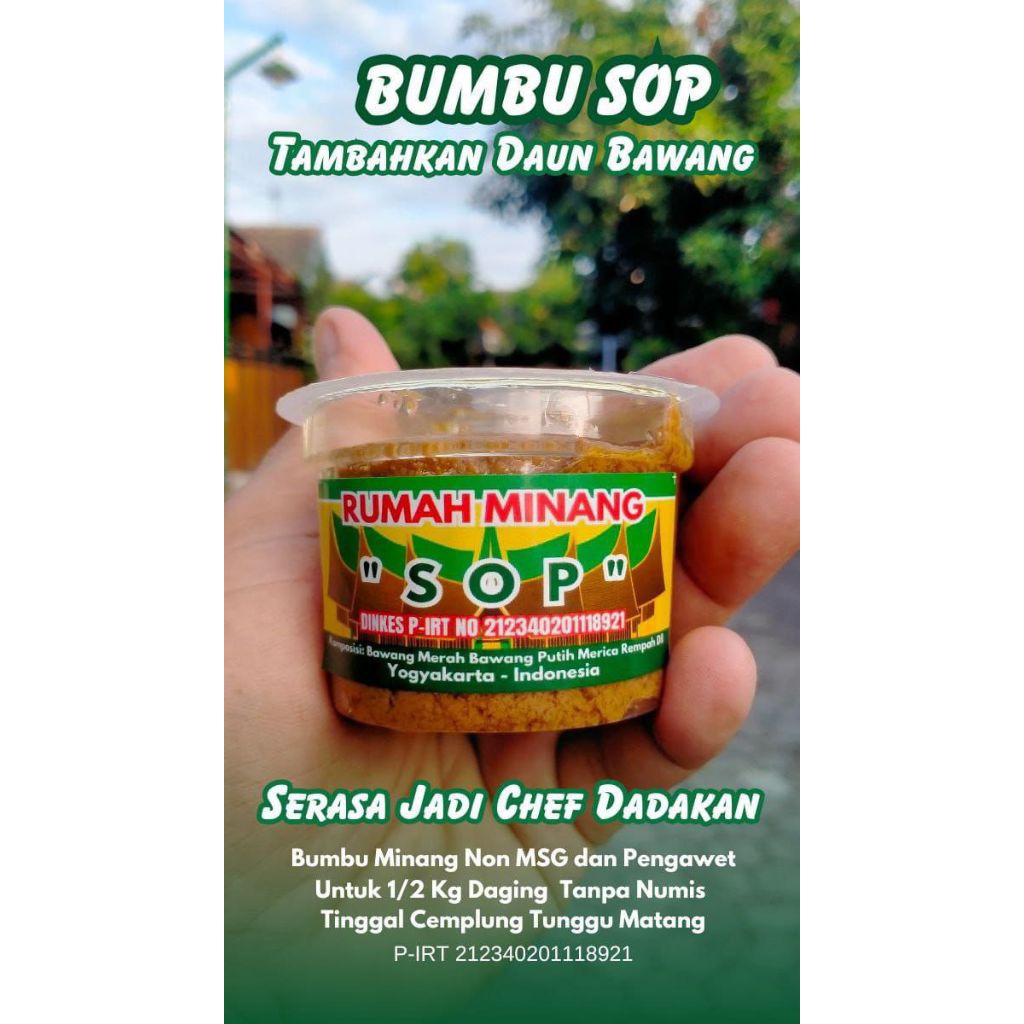 

Bumbu Sop Tanpa MSG Tanpa Pengawet