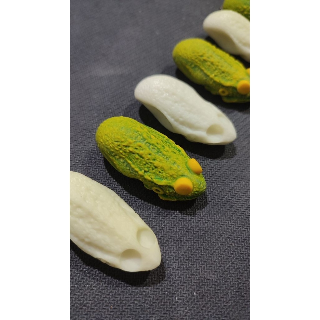 molding soft frog 3d geriga, panjang 4cm