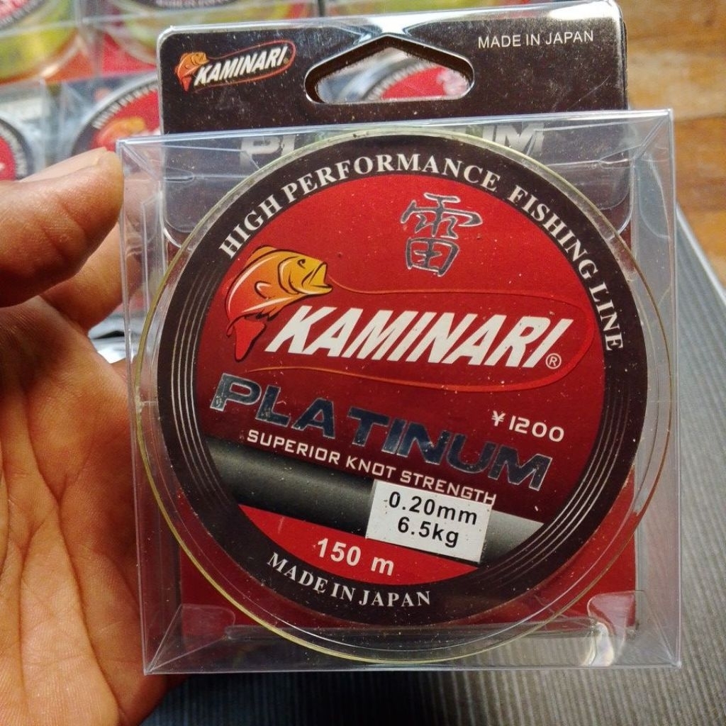 grosir senar/benang pancing kaminari anti melinting Y1200 150 Meter Made in japan
