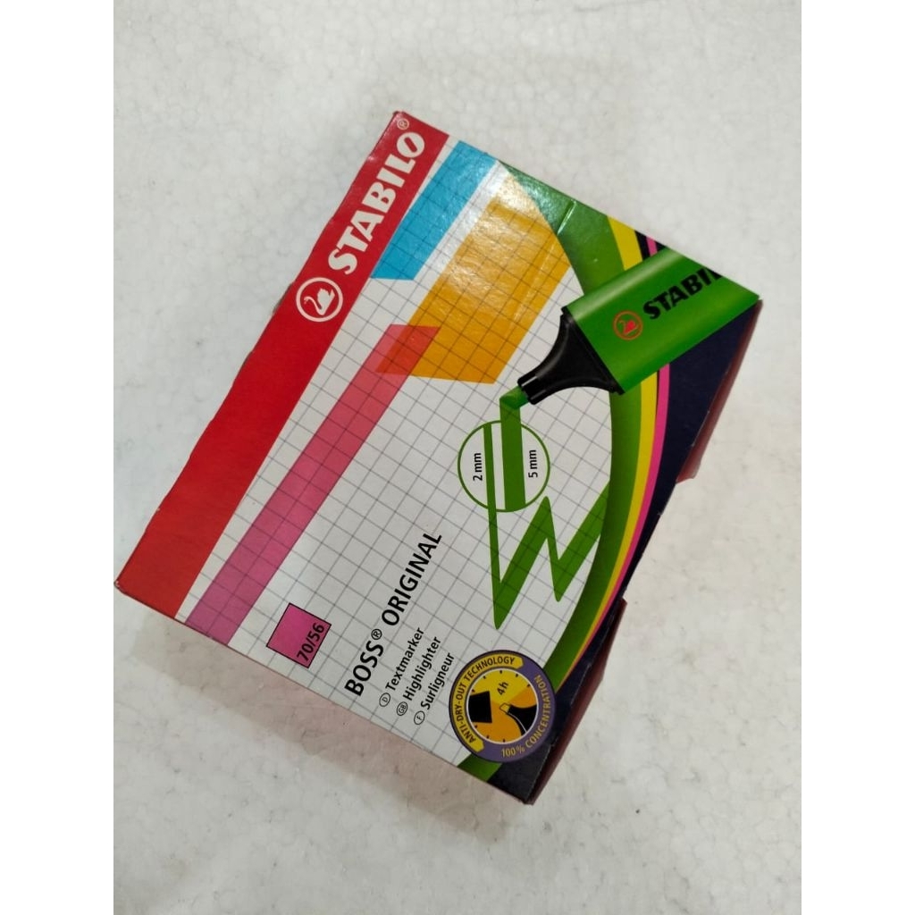 

STABILO PINK MERK STABILO BOSS ALAT PENANDA TULISAN ALAT PENEBAL TULISAN