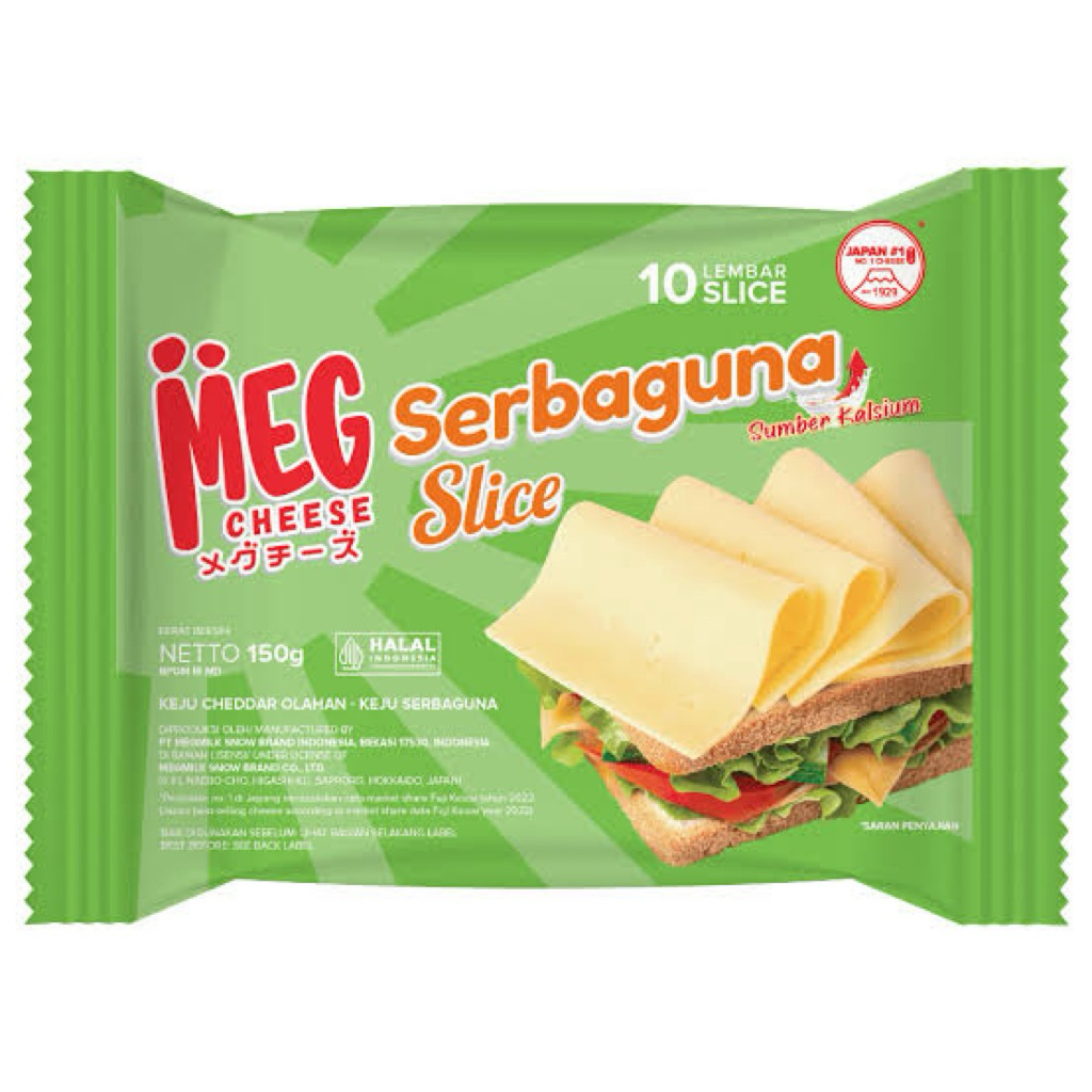 

MEG Keju Serbaguna Slice 10 slices