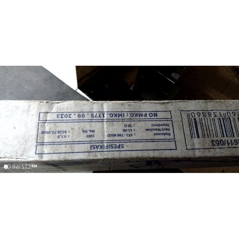 Infico Antena Digital TV LED IDA-3886 Kualiti Terbaik Dengan Kabel 10m DVB-T/DVB-T2 Sinyal Maksimum