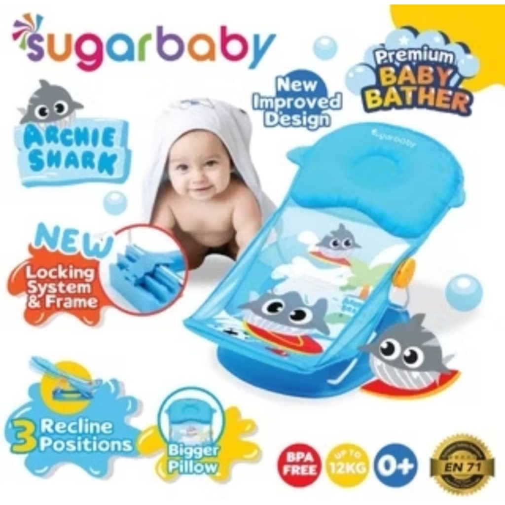 Sugar Baby Deluxe Baby Bather - Blue preloved