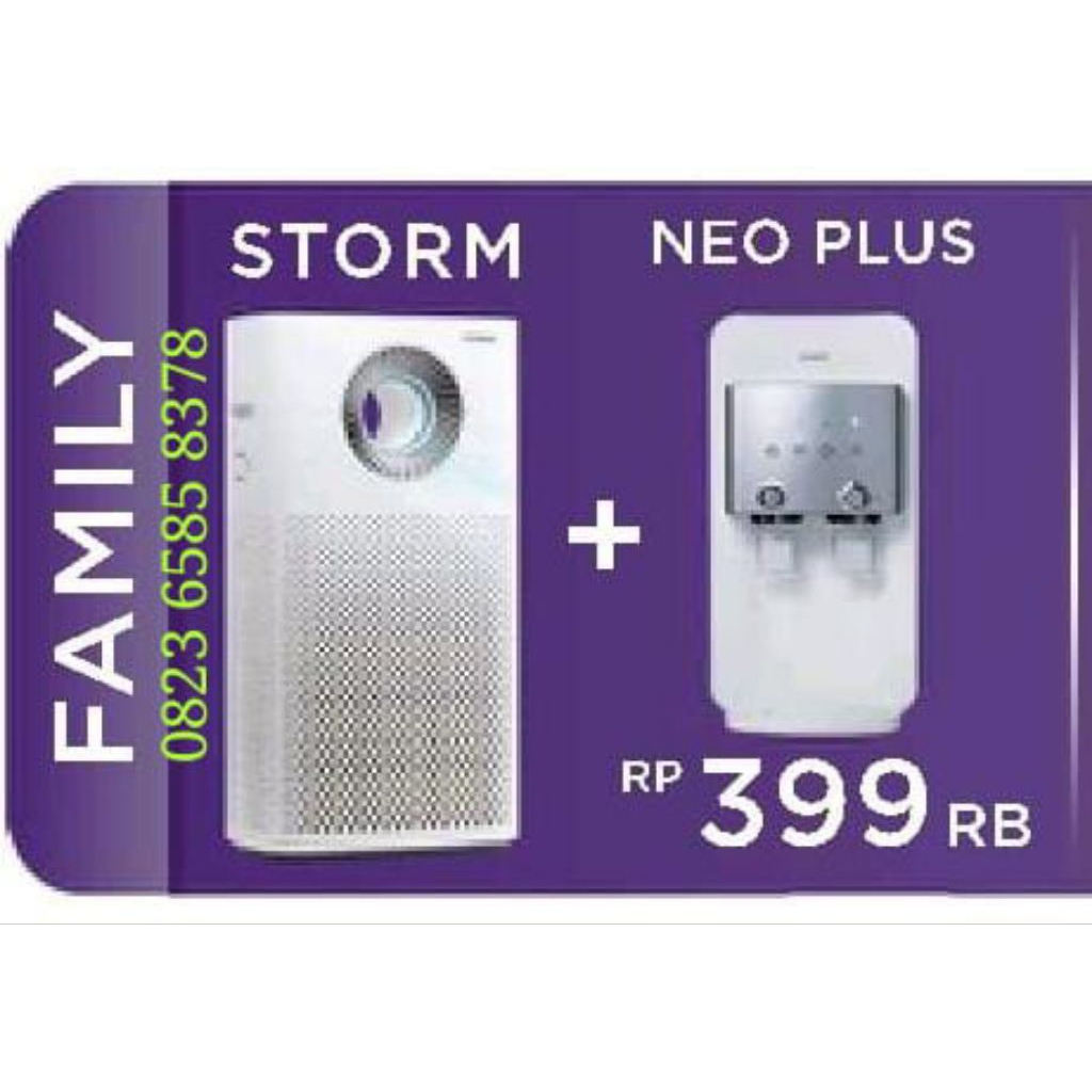 Paket Family Saringan air Neo dan saringan udara Storm Coway