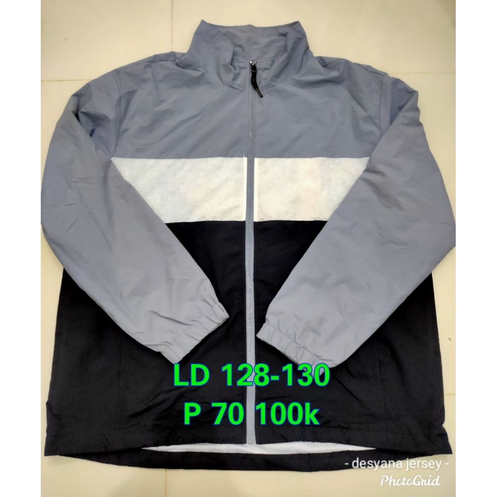 Jaket Intercrew Abu Putih Hitam