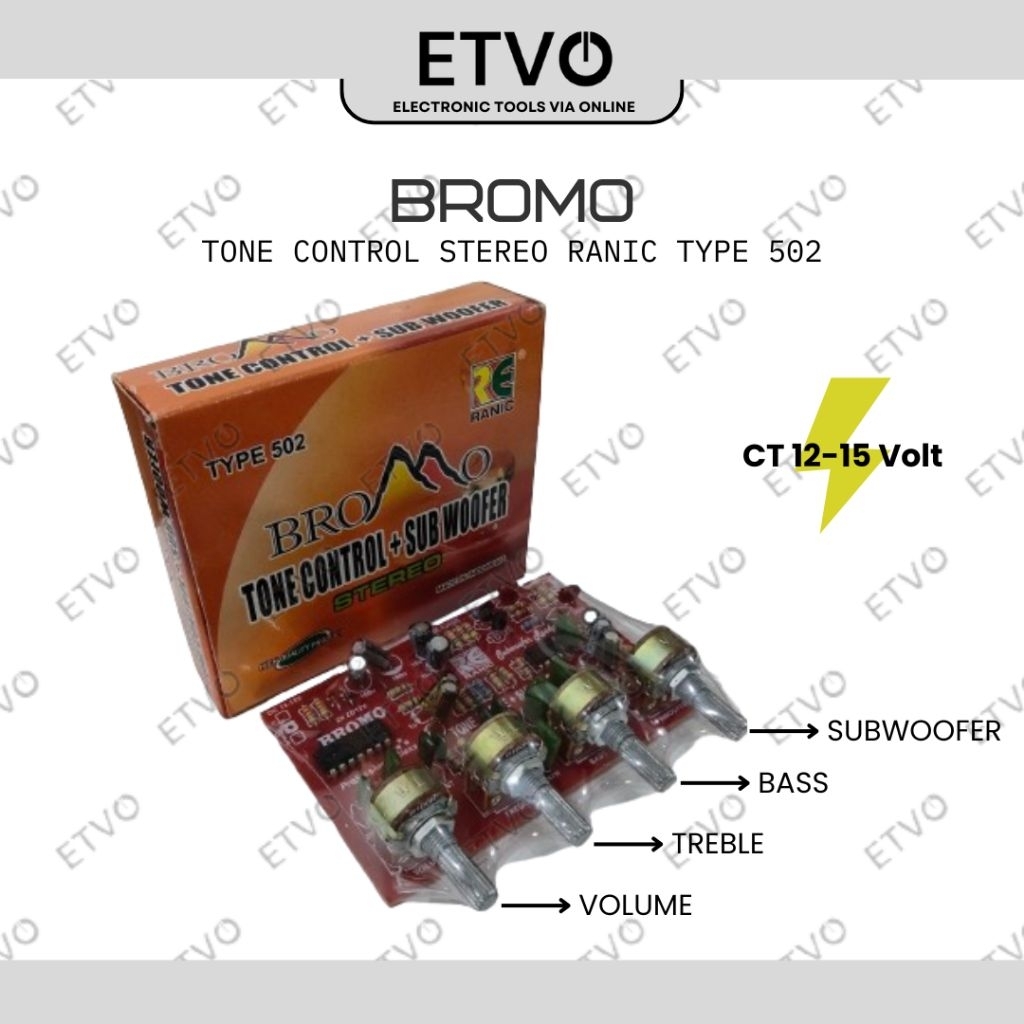 Tone Control Stereo Plus Subwoofer Bromo