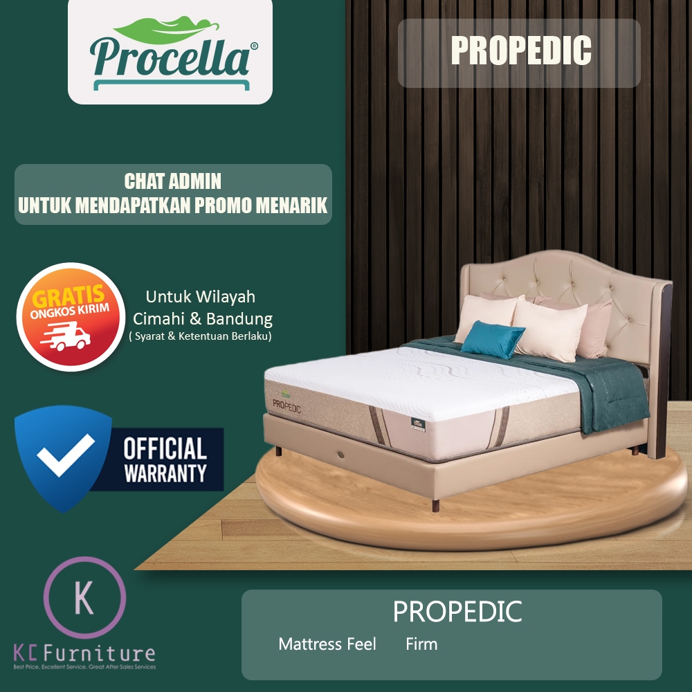 Kasur Springbed Procella - Propedic ( Full Set Dengan Divan dan Sandaran )