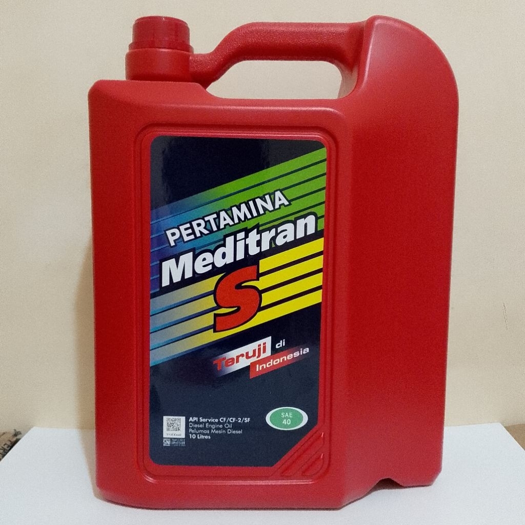OLI MESIN DIESEL MEDITRAN S 10 LITER SAE 40 OLI PELUMAS MESIN DIESEL