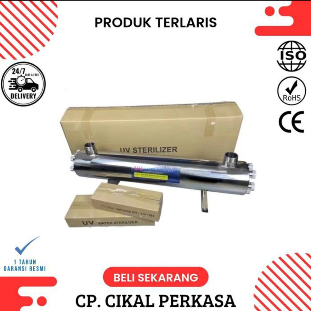 UV Ro 24 Gpm Ultraviolet 24-32gpm UV Ro 2 Lampu Reverses Osmosis