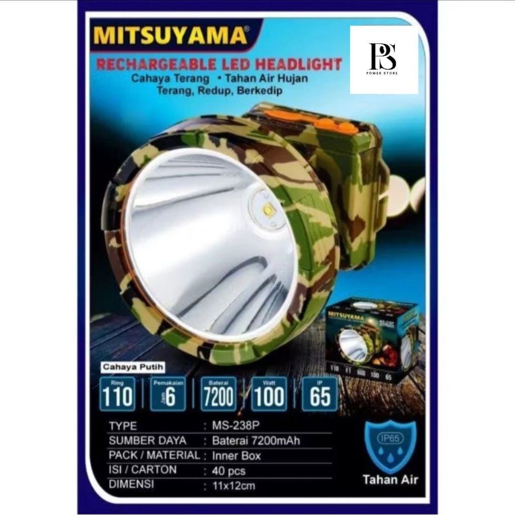 SENTER KEPALA MITSUYAMA ARMY MS-238P 100 WATT