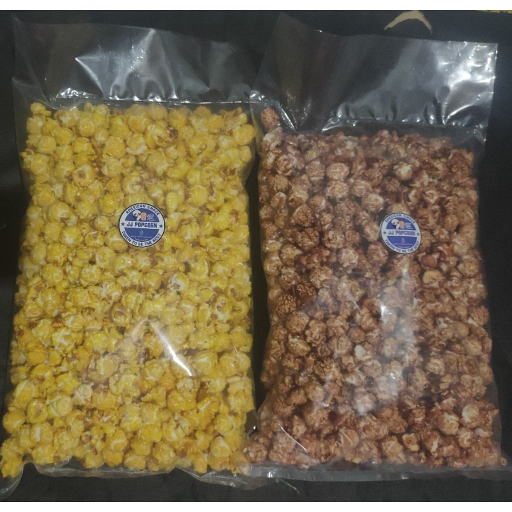 

PAKET BUNDLING JJ POPCORN CARAMEL 500 gr + COKLAT 500 gr