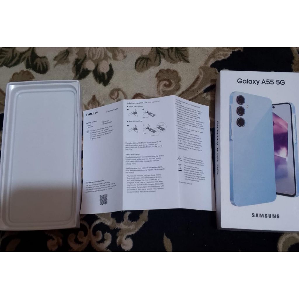 

dus box samsung a55 5G ready semua warna