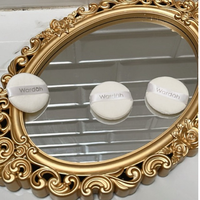 Spon bedak tabur mini kecil 4,5 cm  sponge make up