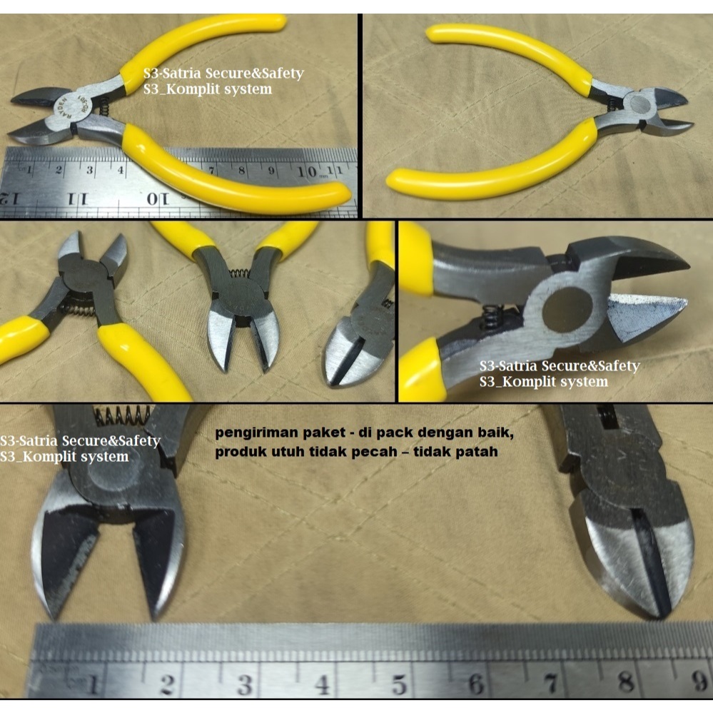 ukuran kecil mini tang potong cakep bagus lebih bergaya modis enak di pegang tank cutter nipper cutt