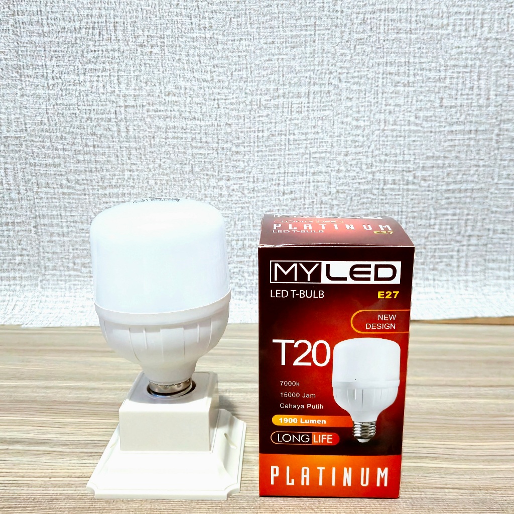 Lampu Bohlam Led Bulb Kapsul Capsule My Led Platinum Led 20watt Cahaya Putih