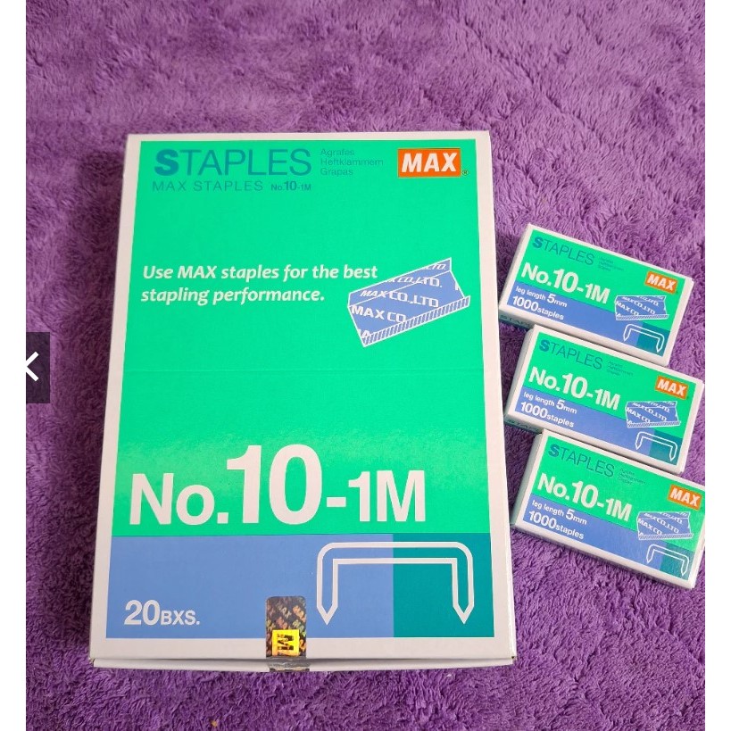 

Isi stapler / Staples kecil MAX No.10 Asli