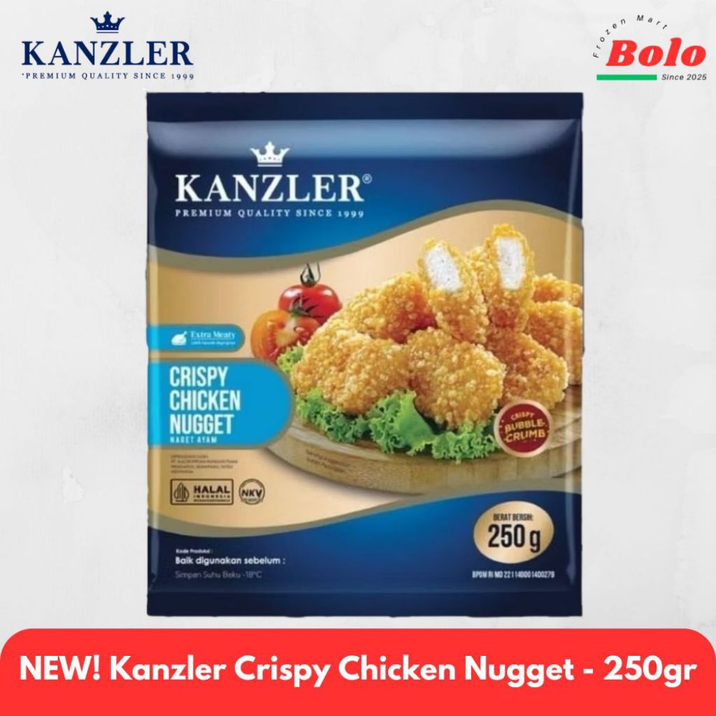 

NEW! Kemasan Ekonomis. Kanzler Crispy Chicken Nugget 250gr