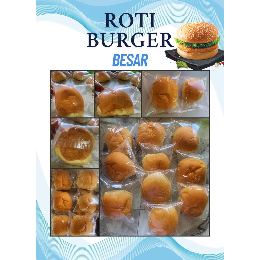 

ROTI BURGER BESAR EMPUK DAN RENYAH