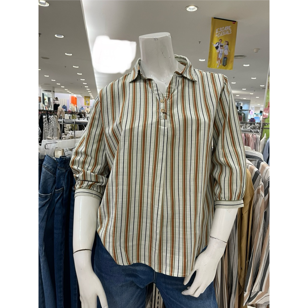 Kemeja blouse salur Rilley original