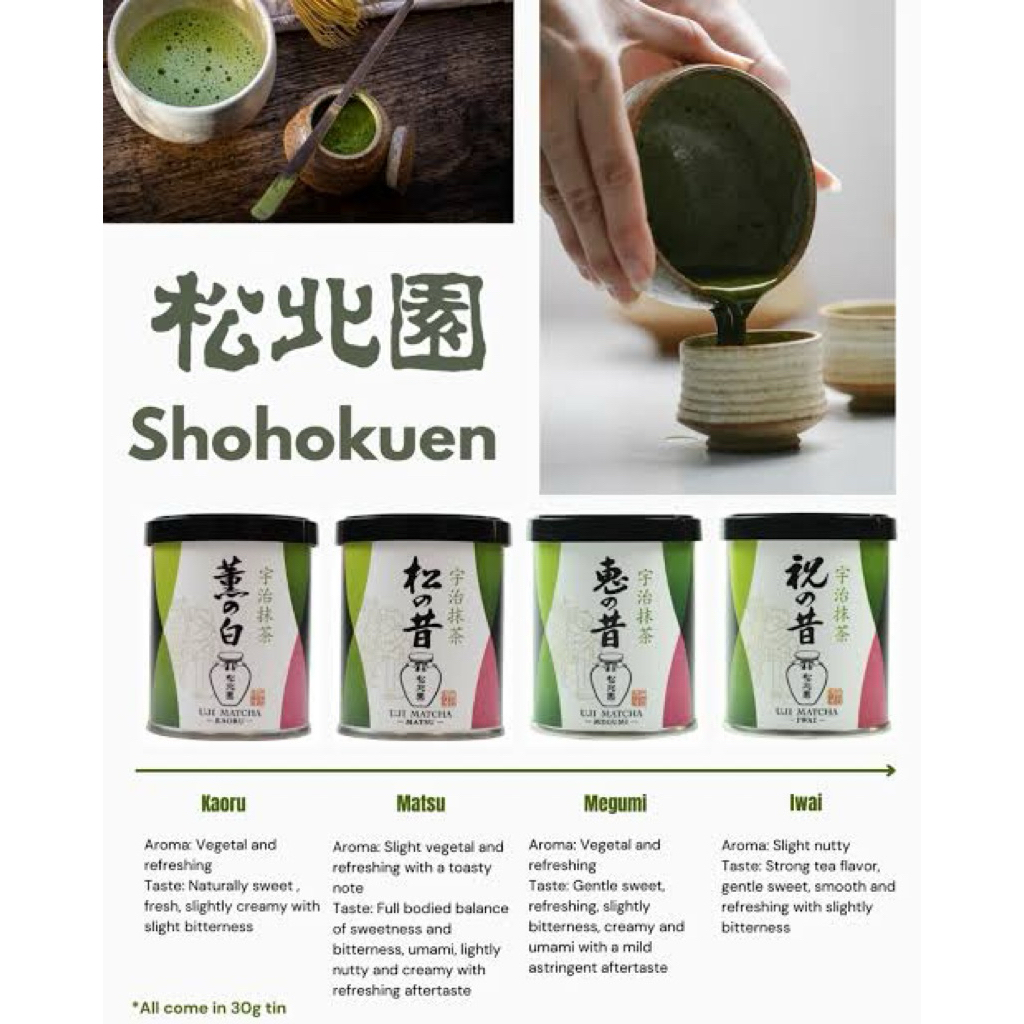 

Shohokuen matcha powder (japan) 30g READY