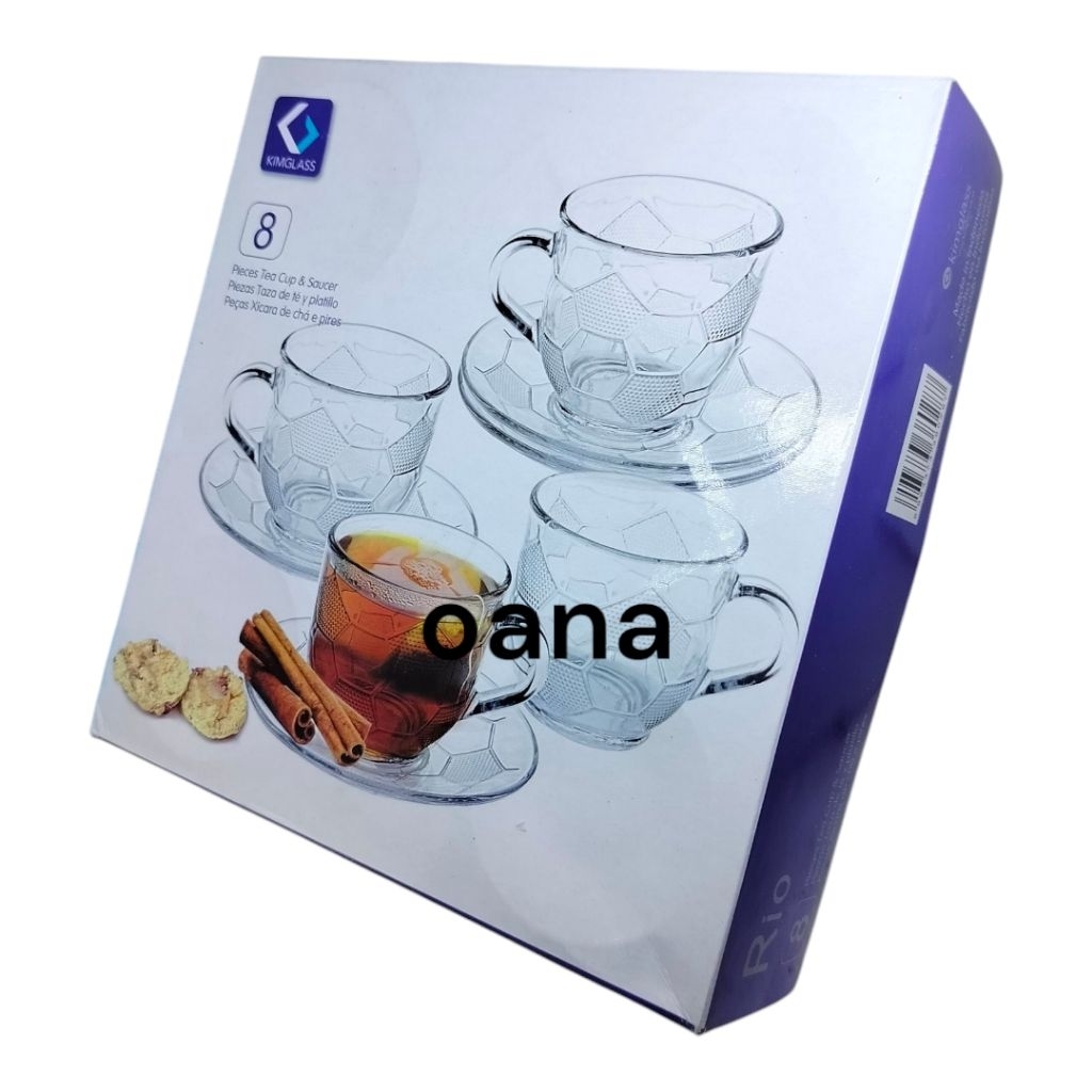 CANGKIR SET PIRING TATAKAN 4 SET GELAS BELING GELAS KACA KECIL SET PIRING TATAKAN BELING CANGKIR KOP