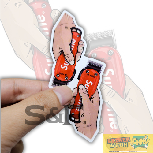 

Stiker Sticker Vinyl Laminasi SUPREME SHAVER