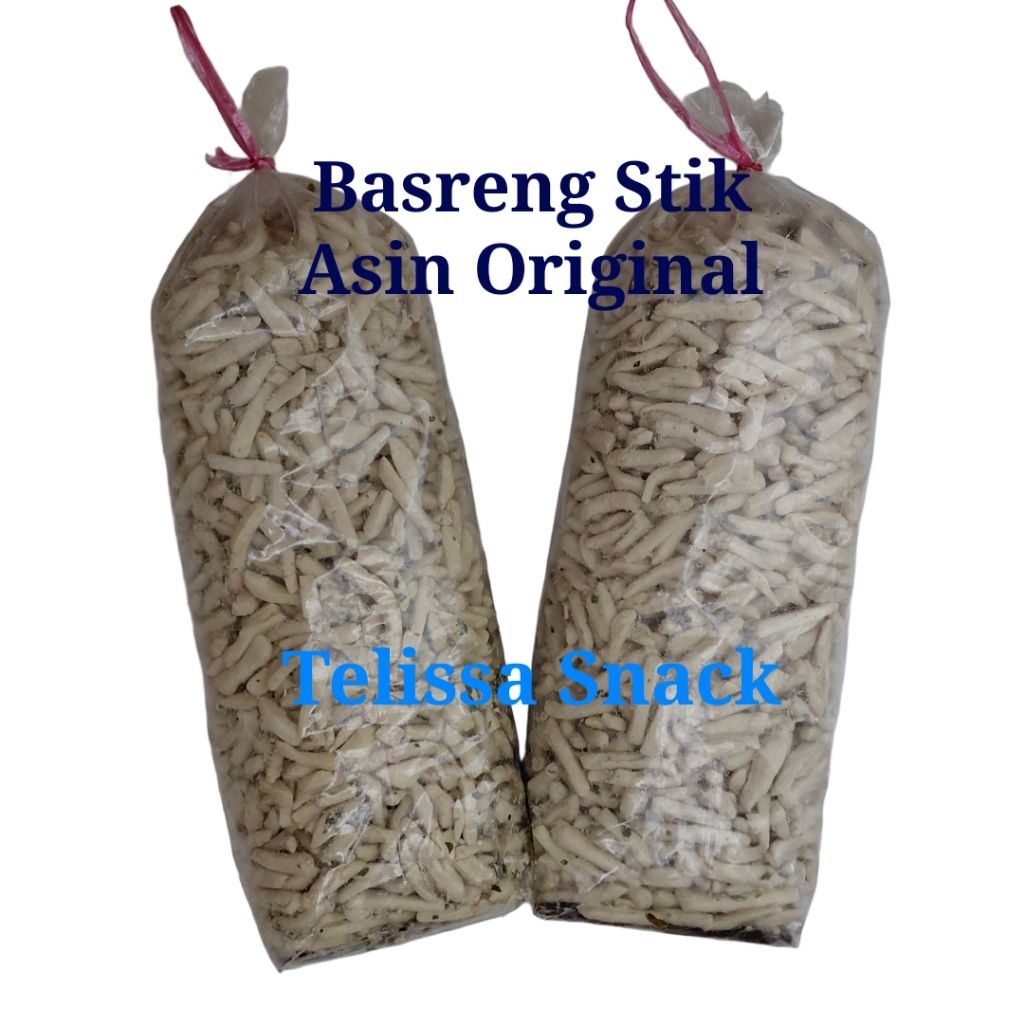

Telissa Snack Basreng Stik Original Rasa Asin Gurih Aroma Daun Jeruk 1 Kg 1/2 Kg 1/4 Kg