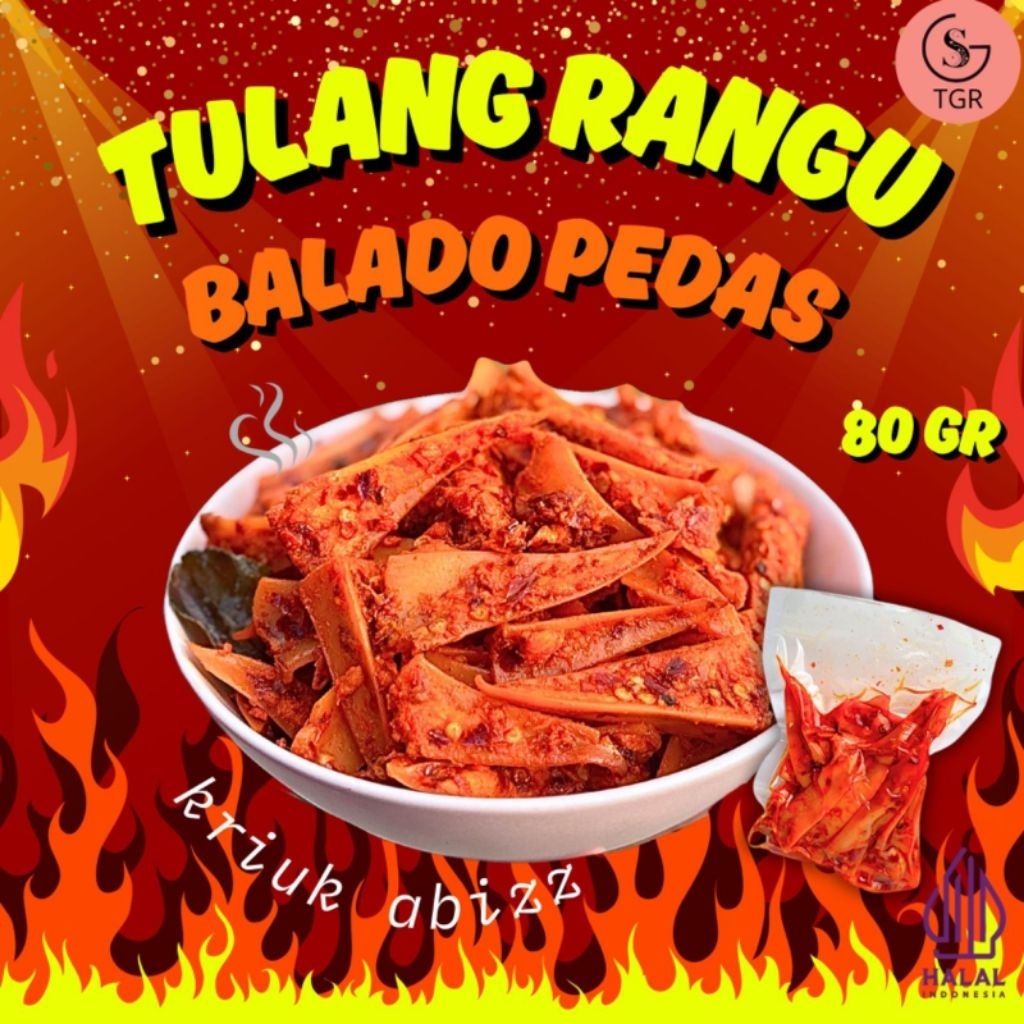 

1 PACK RANGU KRIUK BALADO PEDAS GURIH NIKMAT 80G