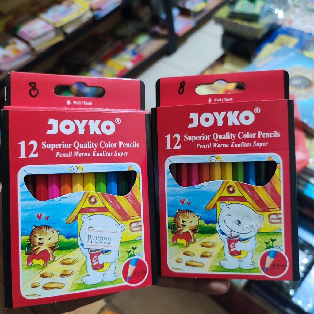 

Joyko Pensil Warna Mini Short Color Pencils Hexagonal Grip Ukuran Kecil