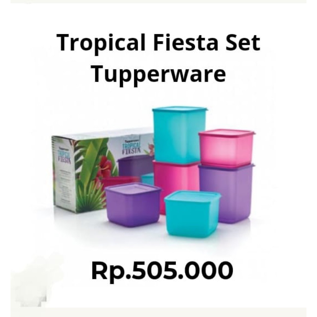 TROPICAL FIESTA SET tupperware original
