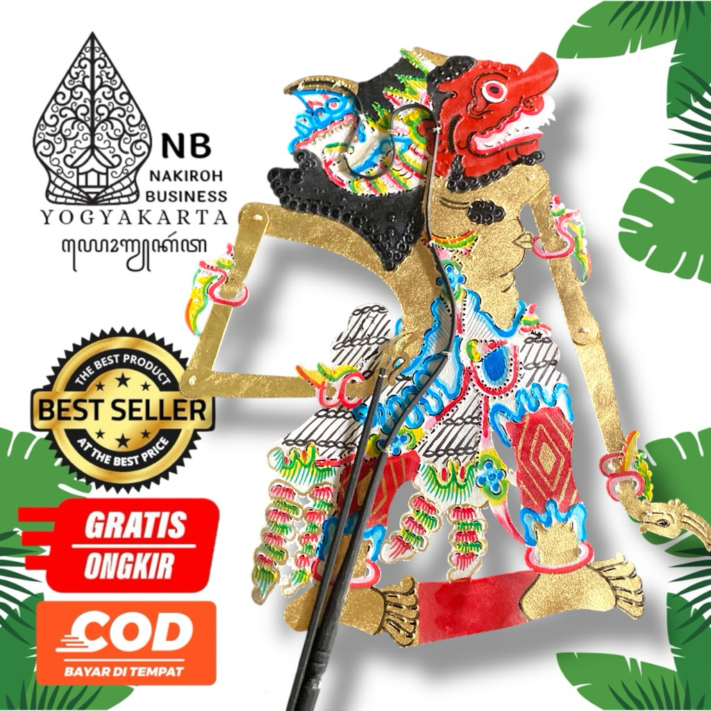 NAKIROHBUSINESS WAYANG DURMOGATI WAYANG KULIT ASLI UKURAN BESAR 60CM STANDAR DALANG