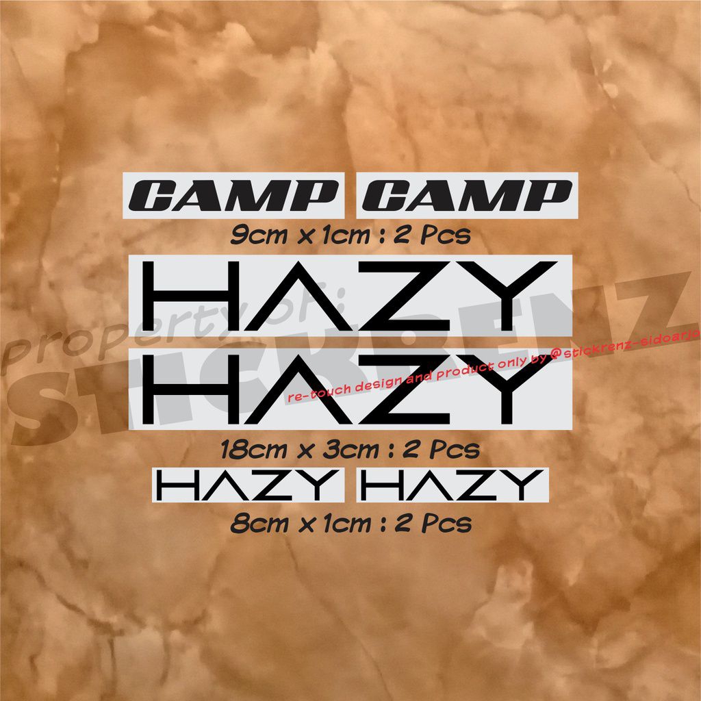 Cutting Stiker Sepeda Camp Hazy