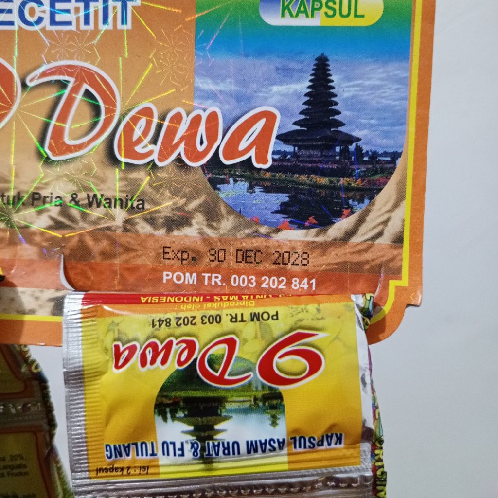 KAPSUL SUPER KECETIT 9DEWA ISI 20 KAPSUL