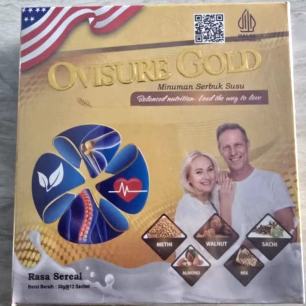 

OVISURE GOLD susu sereal sendi osteoporosis dan saraf kejepit BPOM