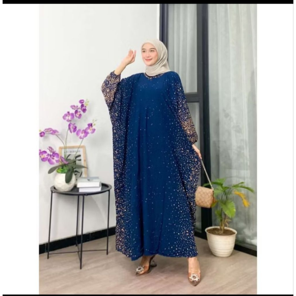 HOT DEALS KAFTAN SEMPROT BAHAN RAYON SUPER JUMBO LD 160CM BAJU MUSLIM KEKINIAN