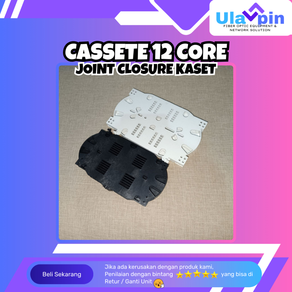 Cassete 12 Core / Kaset 12 Core / Splice Tray 12 Core Fiber Optic / Cassete Splice Tray OTB 12 Core 