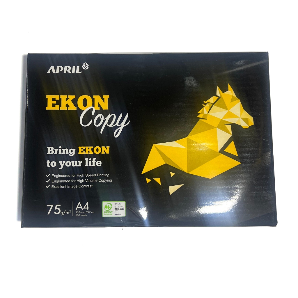 

APRIL EKON COPY Kertas HVS A4 75 Gram (1 Rim = 500 Lembar)