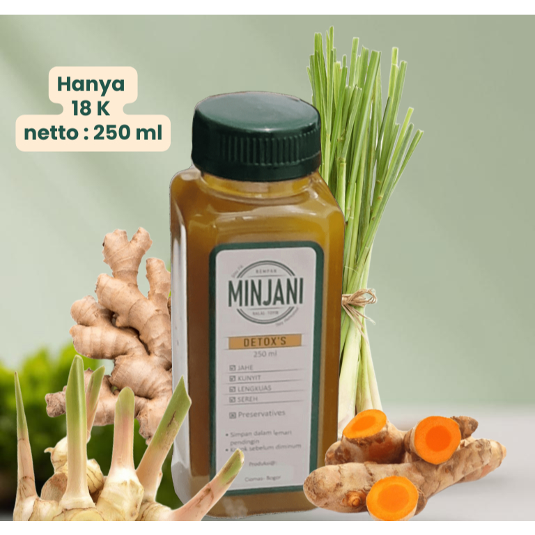 

Jamu Kekinian Detox's by MINJANI 250 ml
