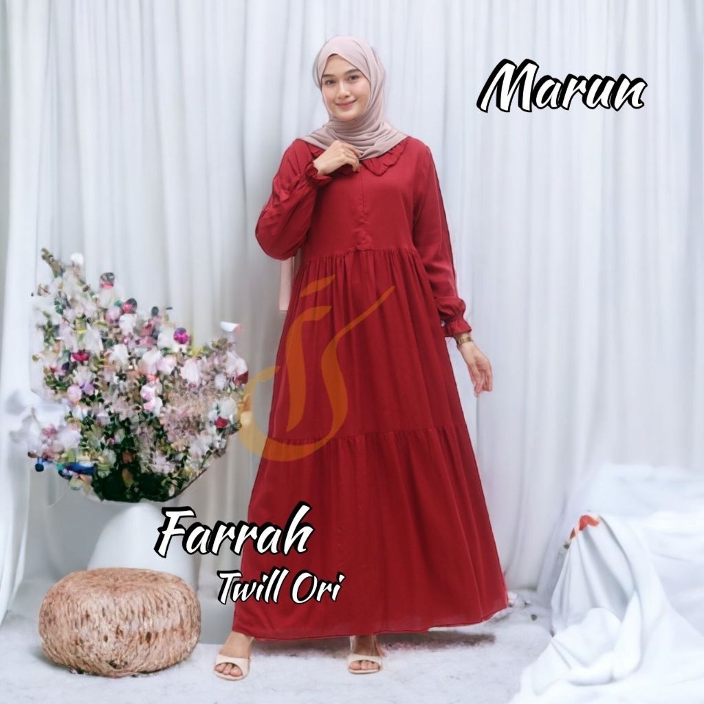 Gamis rayon twill import