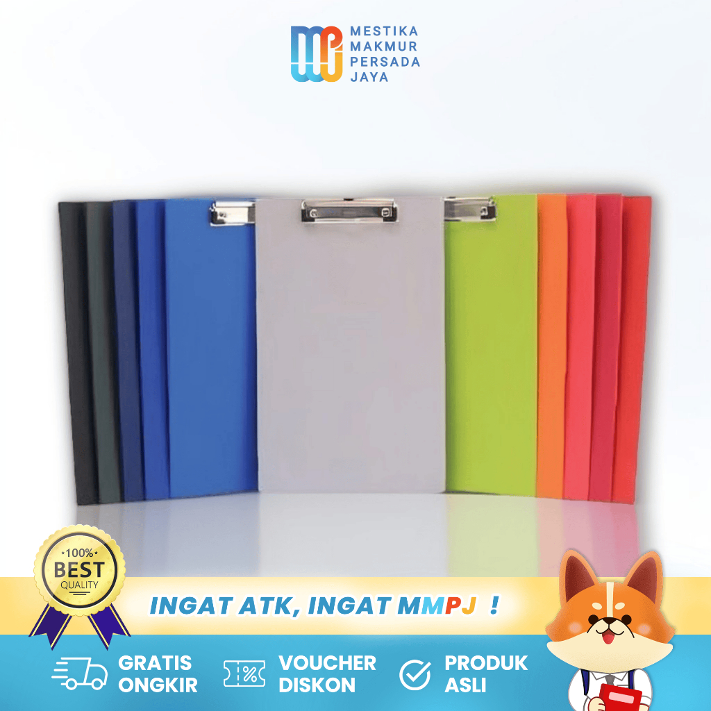 

Bantex Papan Ujian F4 / Folio - Clipboard Papan Jalan Berwarna 4205