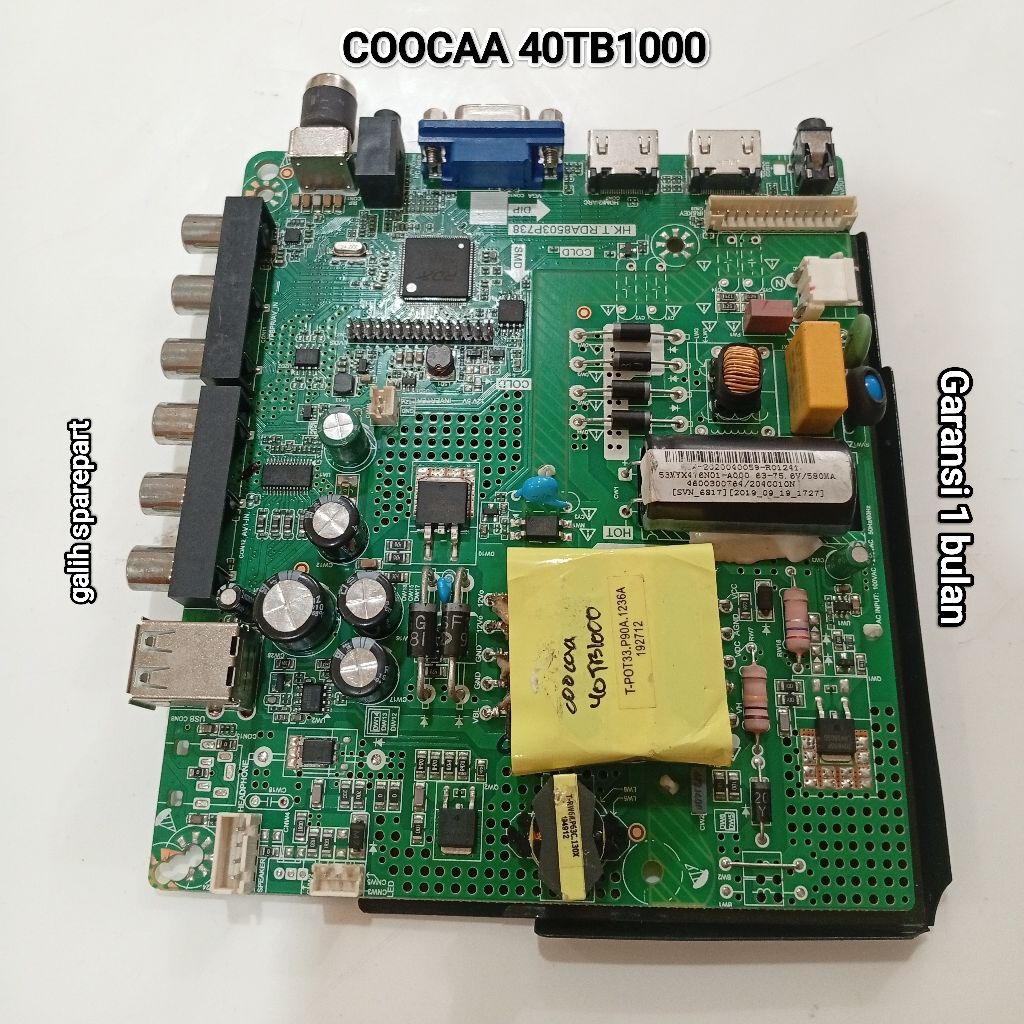 MAINBOARD TV COOCAA 40TB1000 MB - MODUL - MOBO - MOTHERBOARD TV COOCAA